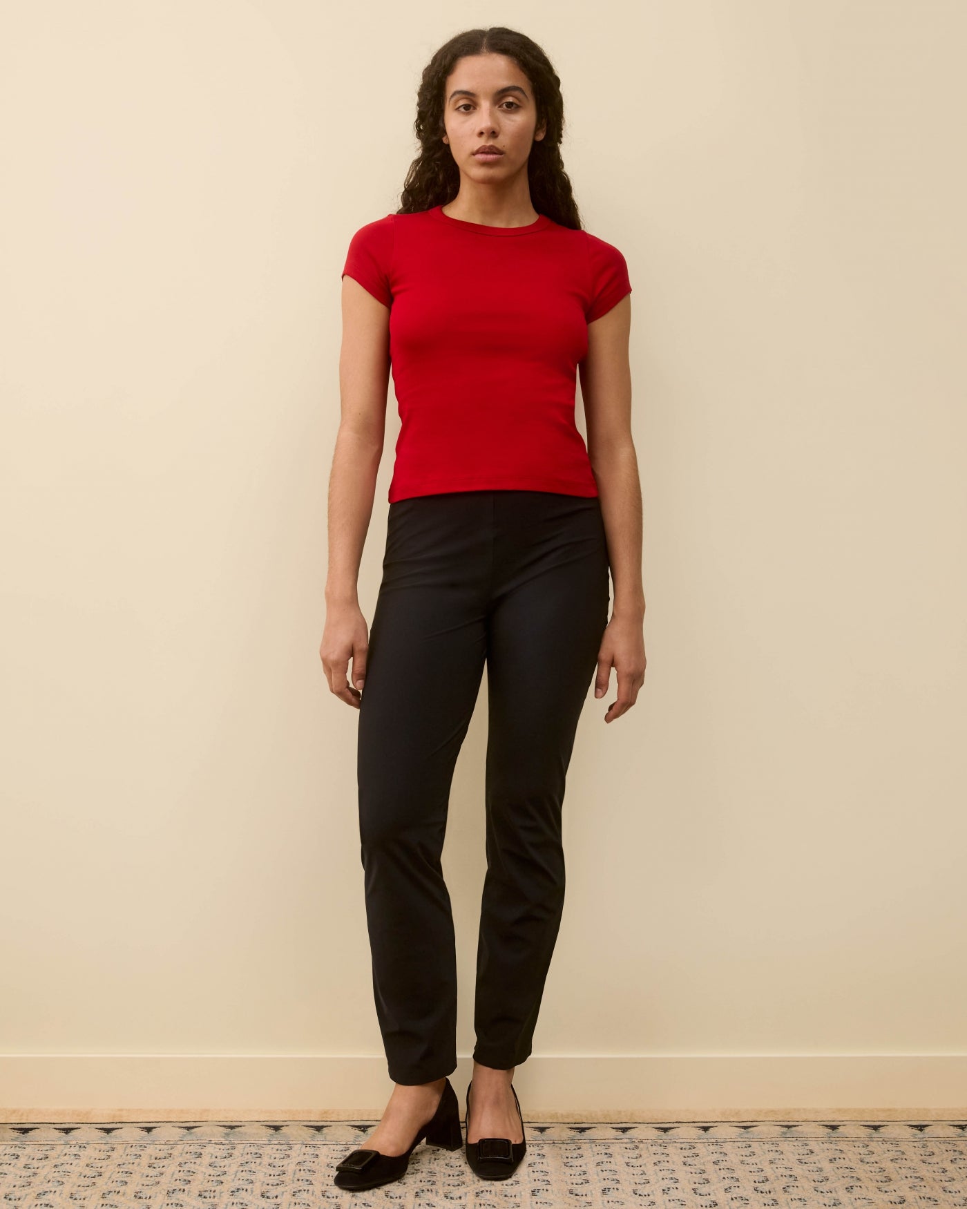 Car Baby Tee | Red - Red / Xs