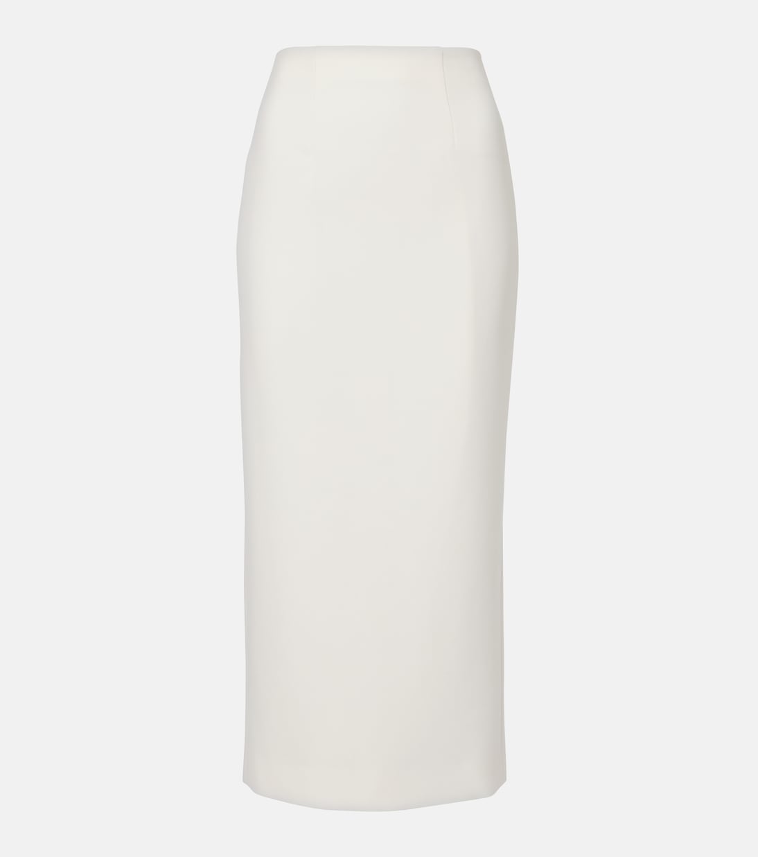 Cr&amp;ecirc;pe Pencil Skirt in White - Roland Mouret