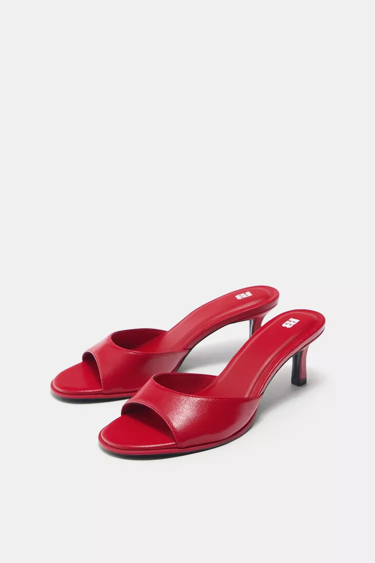 pull &amp;amp; bear, Mule High-Heel Sandals