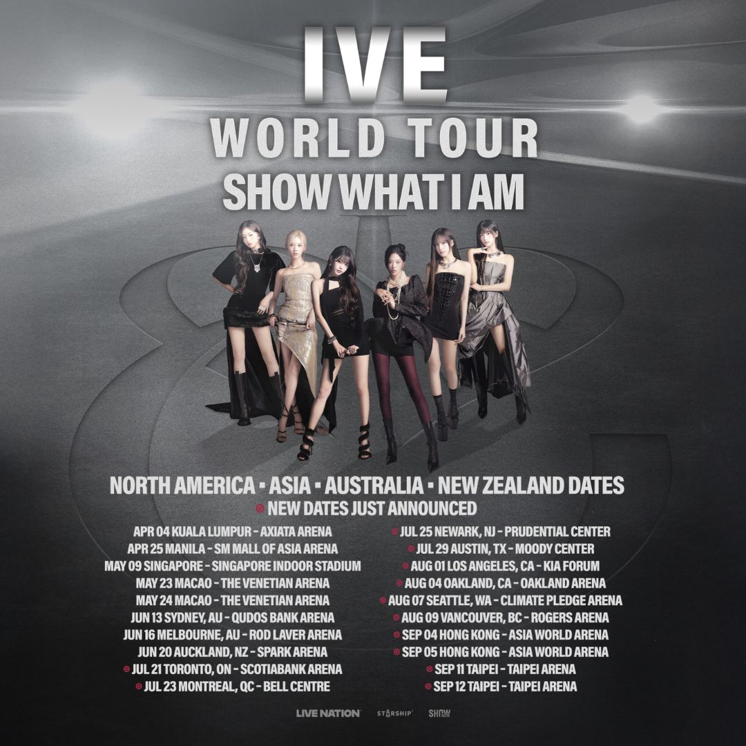 IVE 2026 Tour Poster World Tour Show What I Am Tour North American Tour