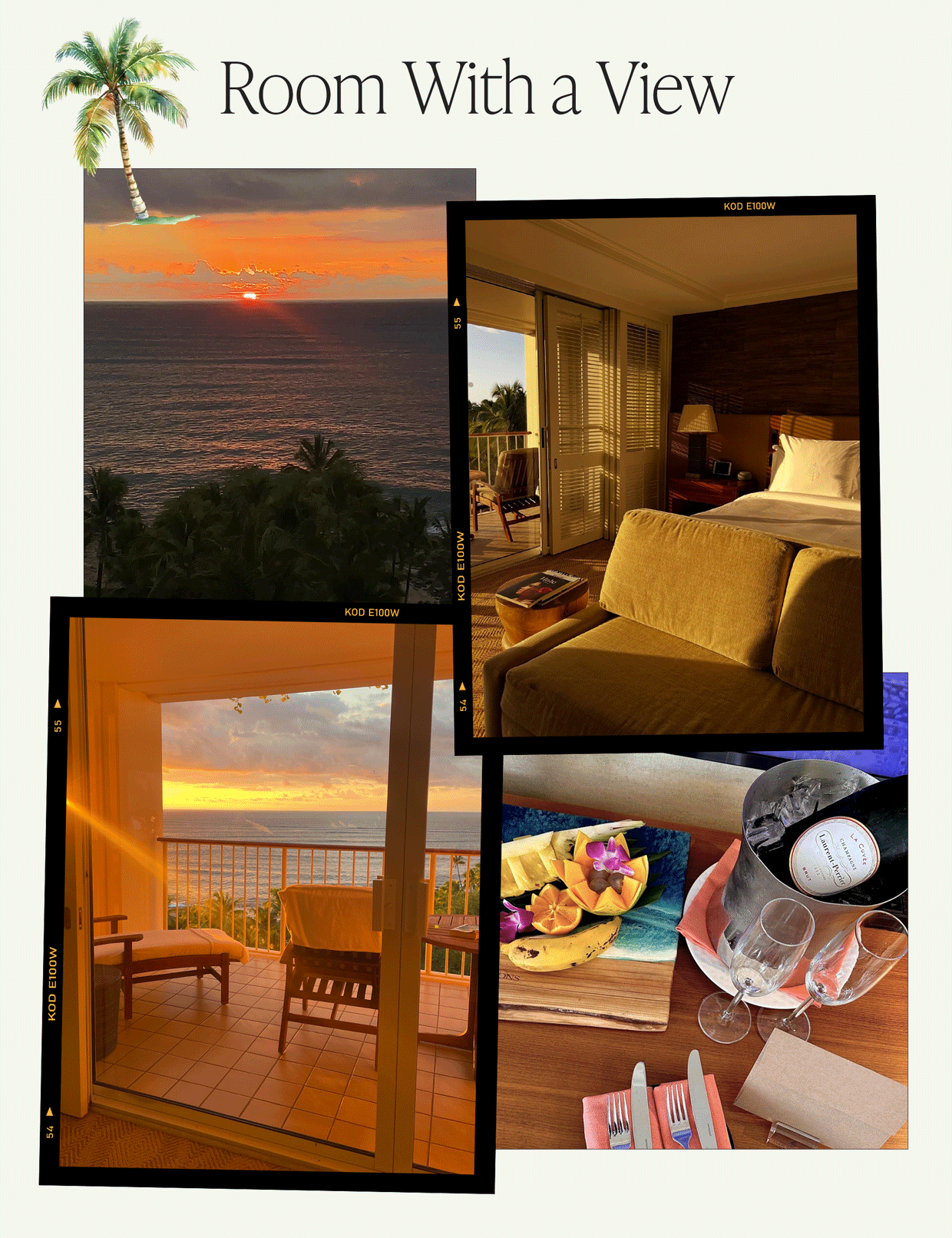 a collage depicting the accommodations at the Four Seasons Resort Oahu at Ko Olina