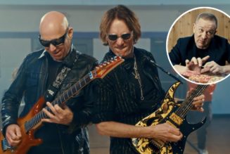 Joe Satriani & Steve Vai Unveil SATCHVAI "Dancing" Video Starring Brendon Small