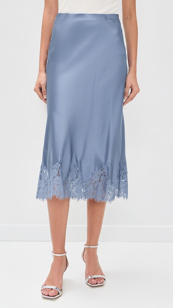 Reformation Carolina Silk Skirt