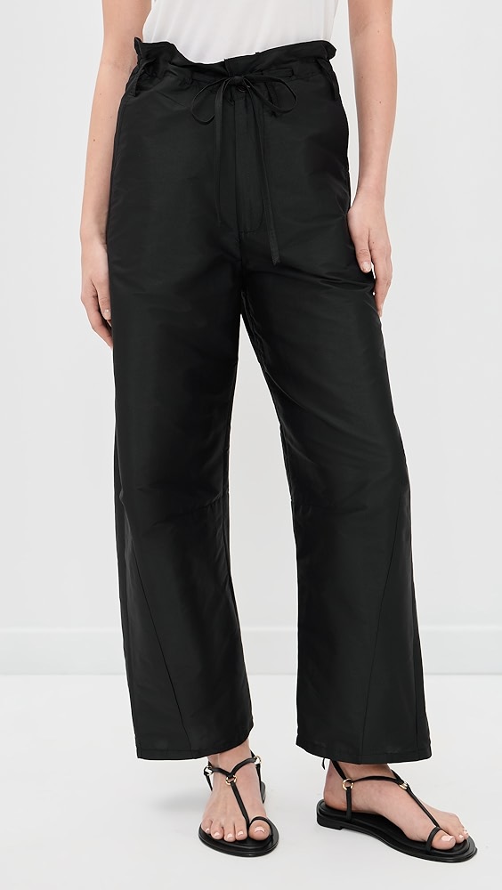 Chan Luu Techno Taffeta Barrel Pants