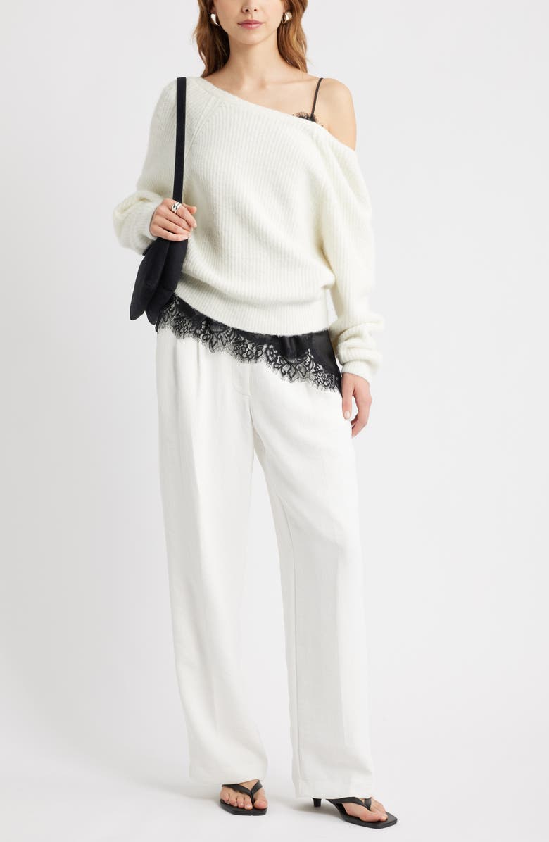 Lace Trim Satin Camisole