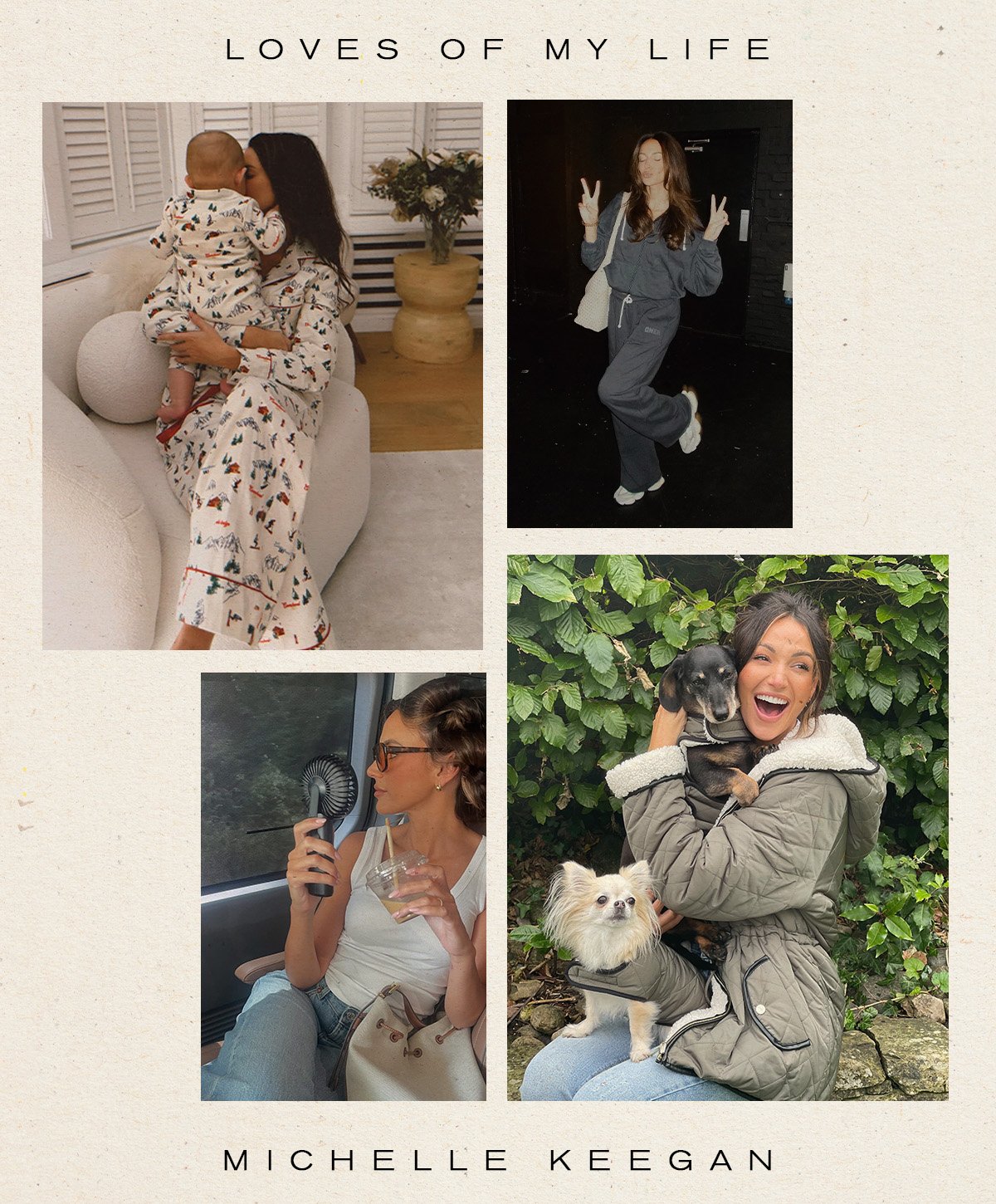 Michelle Keegan shares photos of her family and dogs