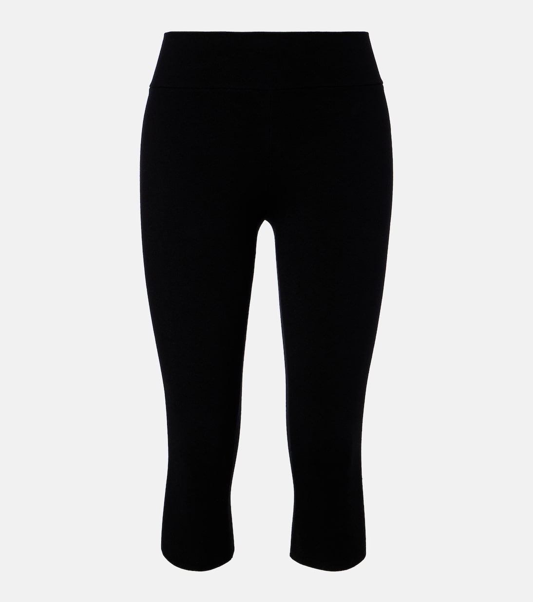 Knitted Capri Leggings in Black - Toteme