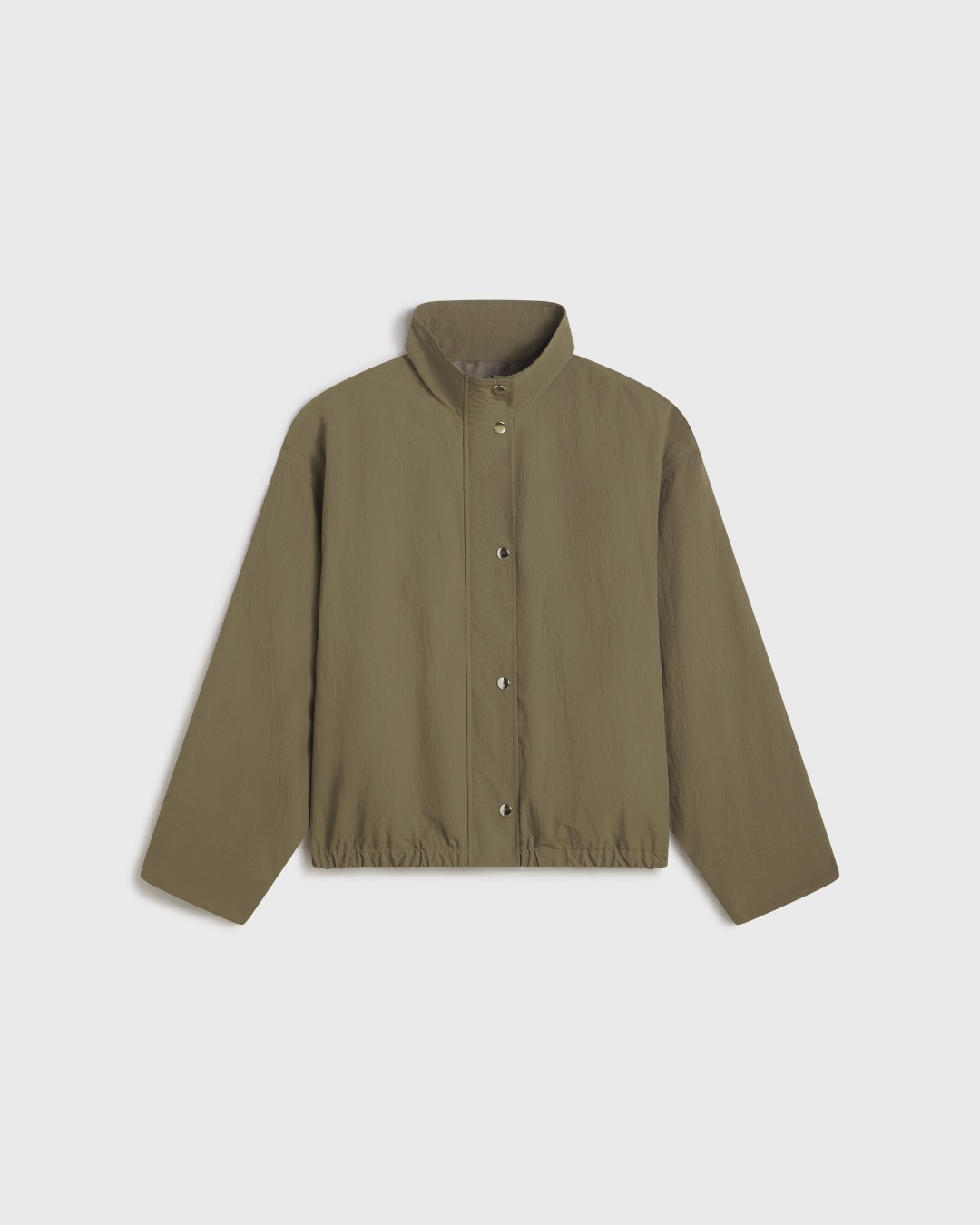 High Neck Jacket - Xs / Khaki