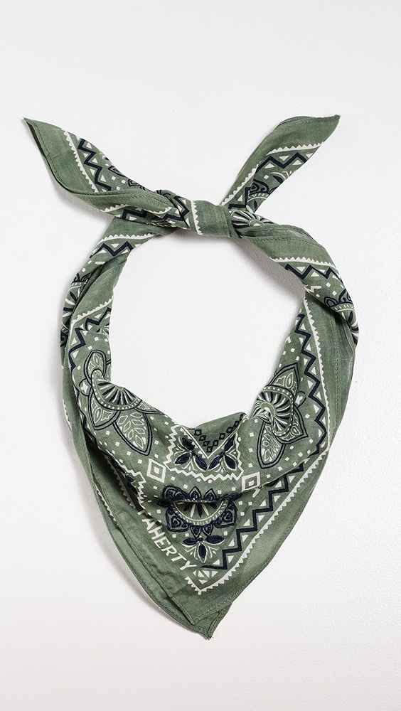 Faherty Star Geo Bandana Scarf