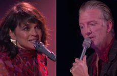 Norah Jones and Josh Homme Perform "Somethin Stupid!" Cover on Kimmel