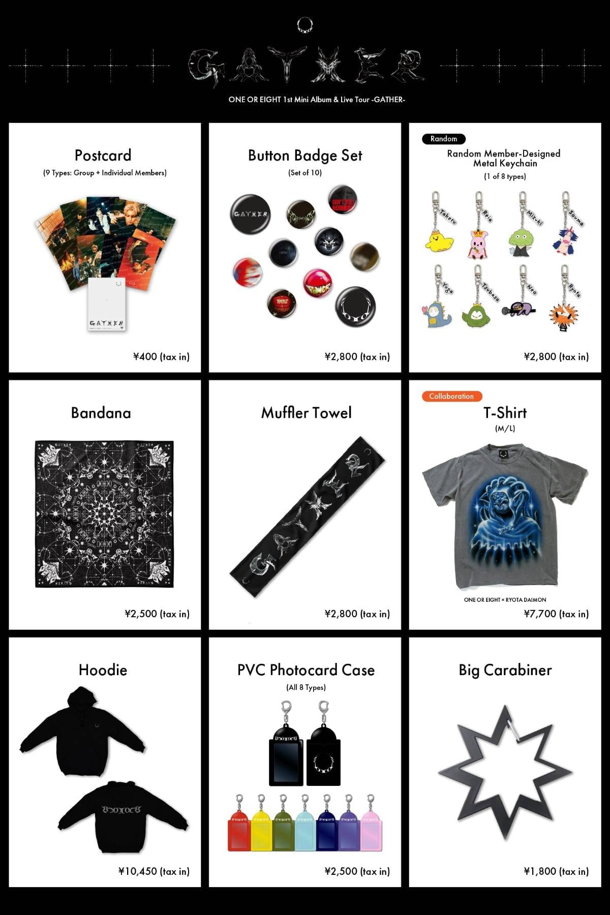 ONE OR EIGHT Gather Tokyo Pop Ups performances Activations recap info