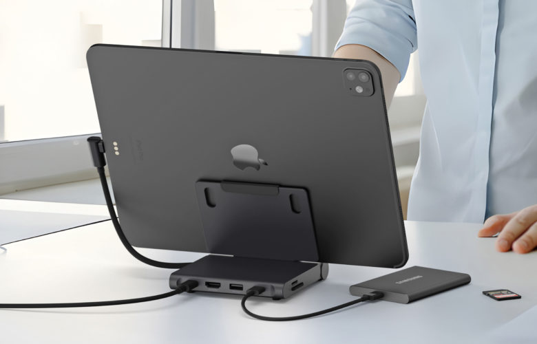 Satechi’s new folding dock adds USB, audio, and video ports to the iPad