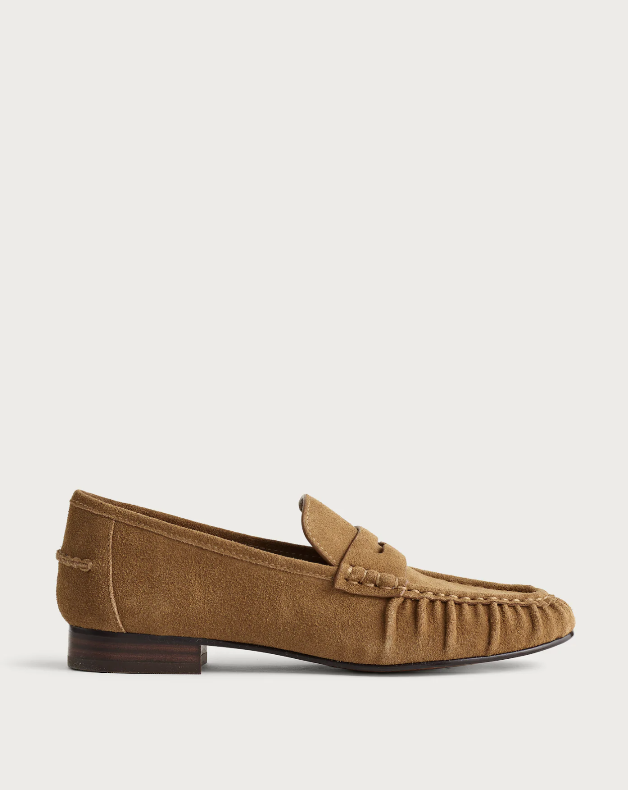 Madewell Ashley Ruched Loafer in Suede