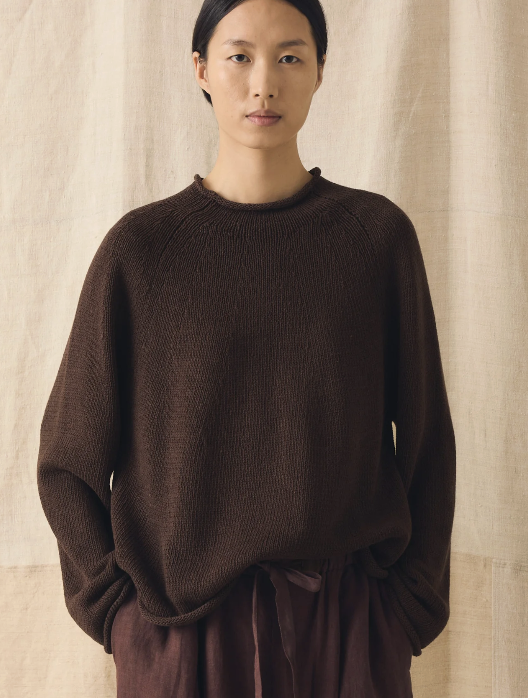 TOAST, Organic Cotton Linen Easy Sweater