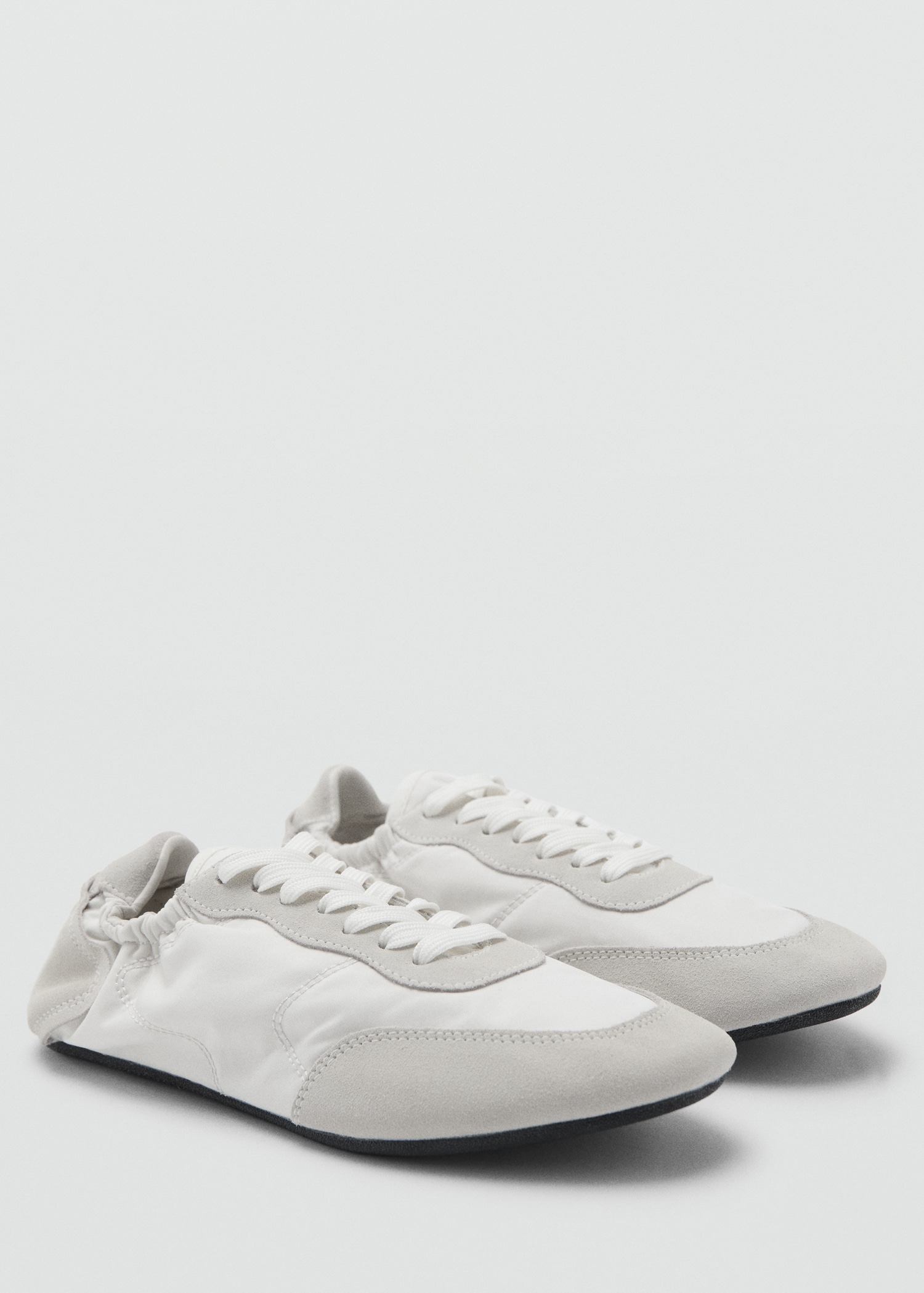 Lace-Up Leather Sneakers - Women | Mango United Kingdom