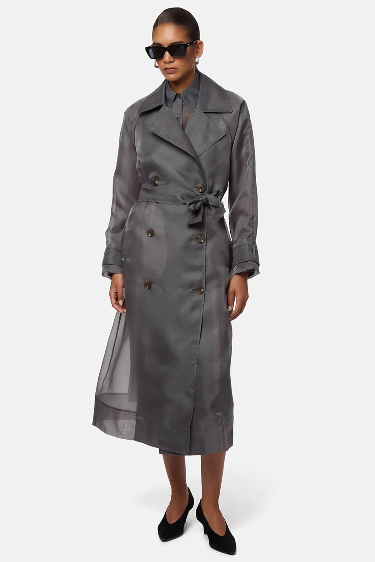 Lana Organza Trench Coat