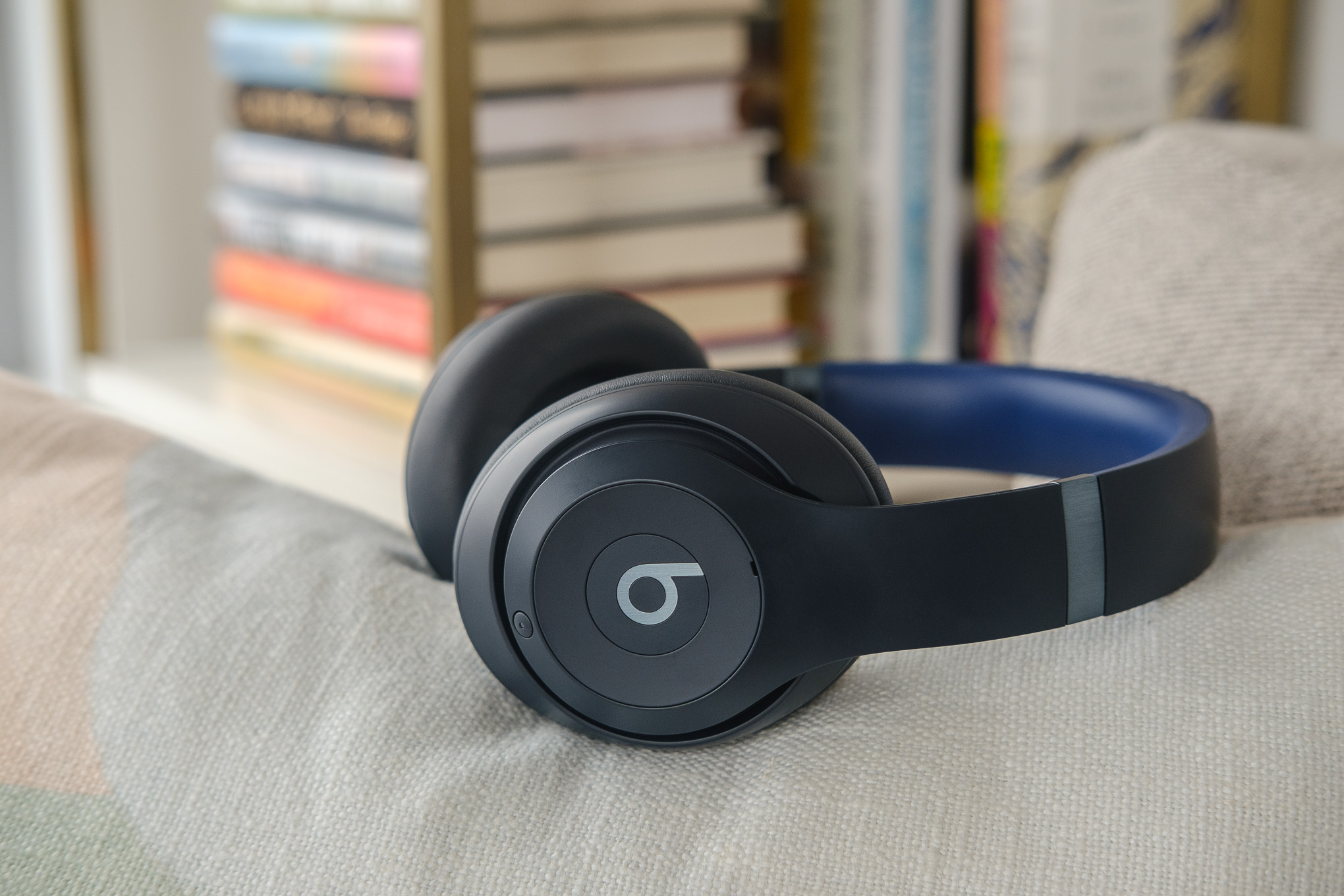 A product photo of the Beats Studio Pro noise-canceling headphones.