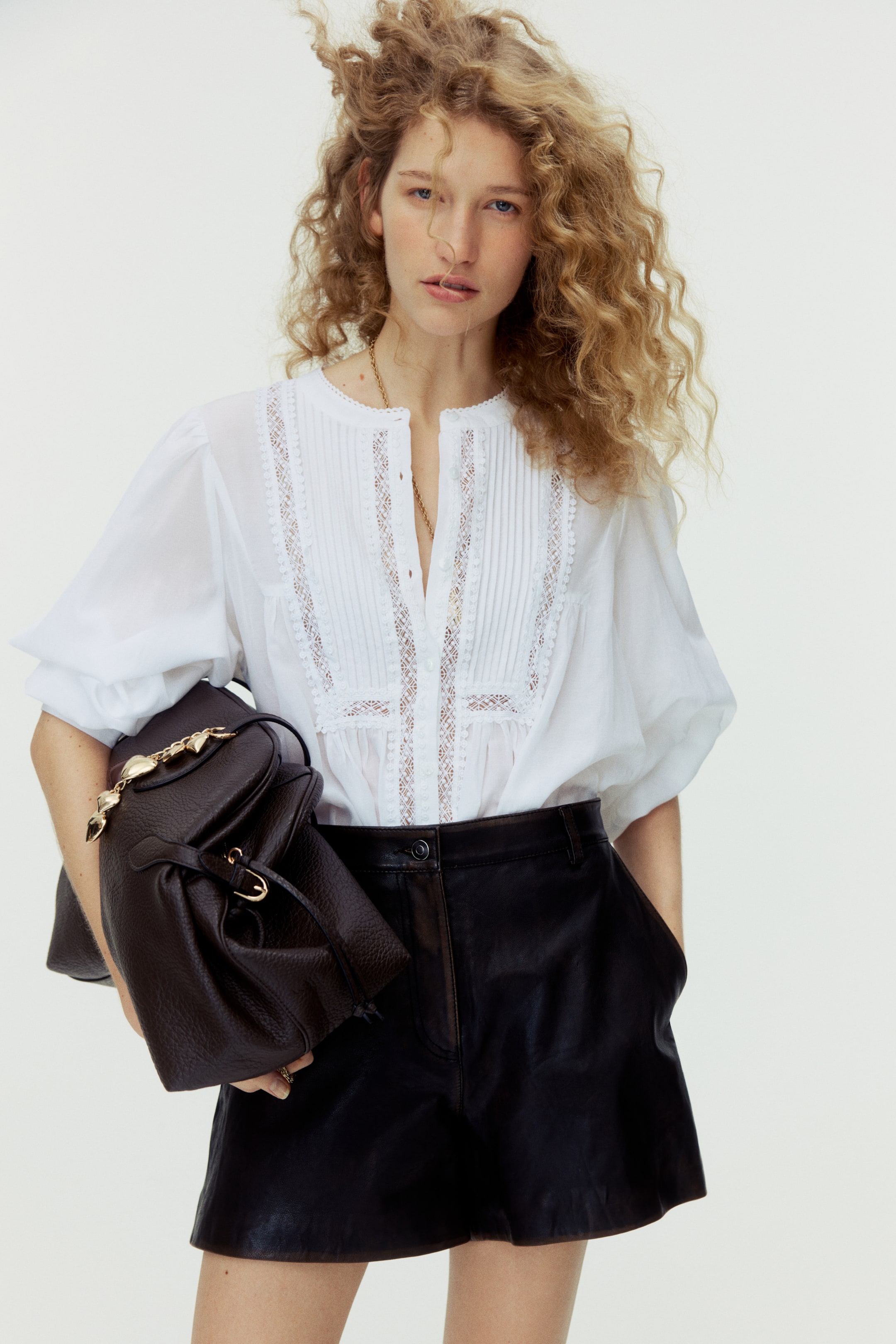 Pintucked Blouse