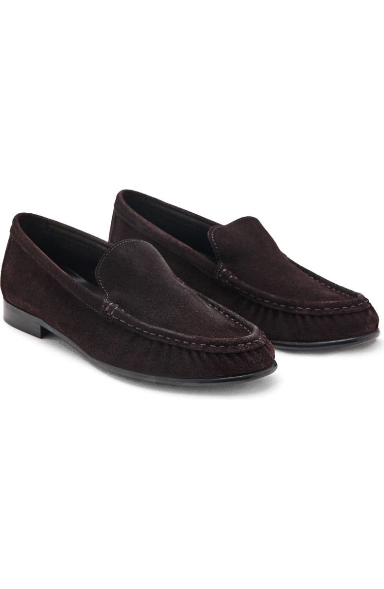 Gathered Suede Loafer