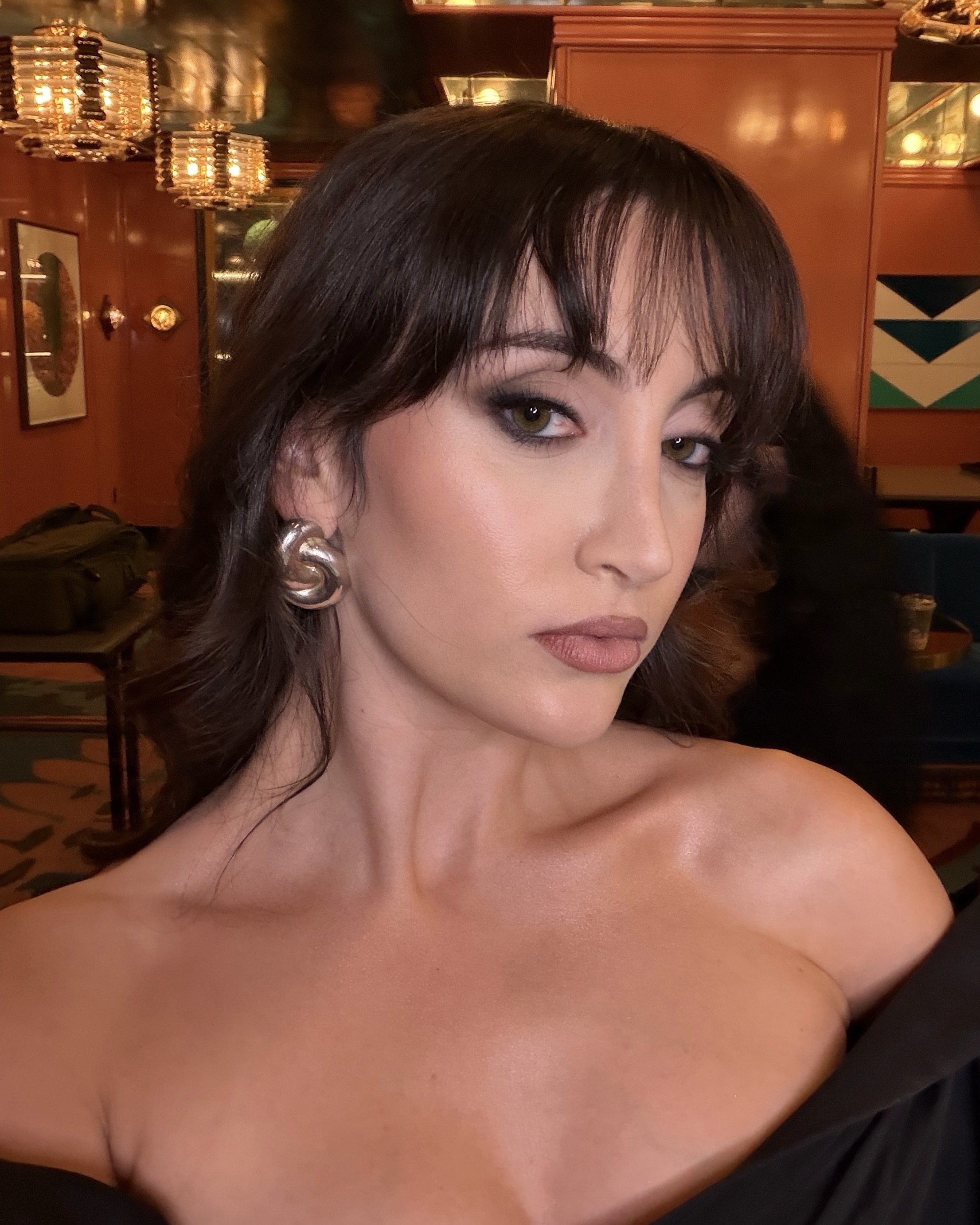 Brascia's makeup before the 2026 Grammys.