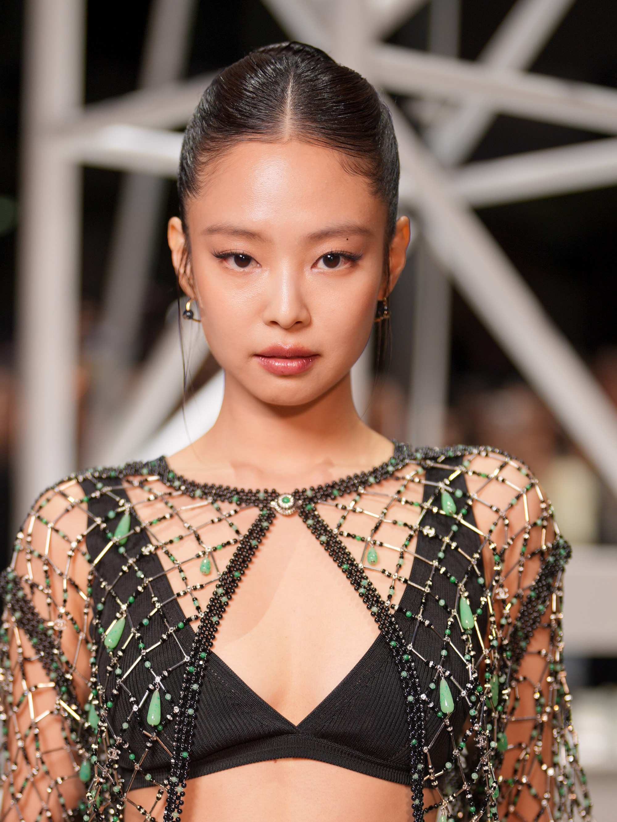 Jennie Kim at the Chanel fashion show as part of Paris Fashion Week Fall 2026