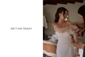 This Beautiful Bride Wore a Custom AYM Dress to Her Intimate Eastbourne Wedding