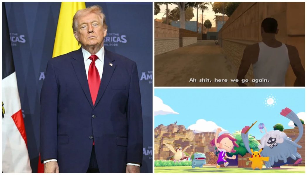 Trump White House Uses 'Grand Theft Auto: San Andreas' & 'Pokémon Pokopia' Memes To Push Iran War Propaganda & Terrible Policies