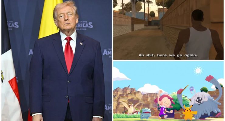 Trump White House Uses 'Grand Theft Auto: San Andreas' & 'Pokémon Pokopia' Memes To Push Iran War Propaganda & Terrible Policies
