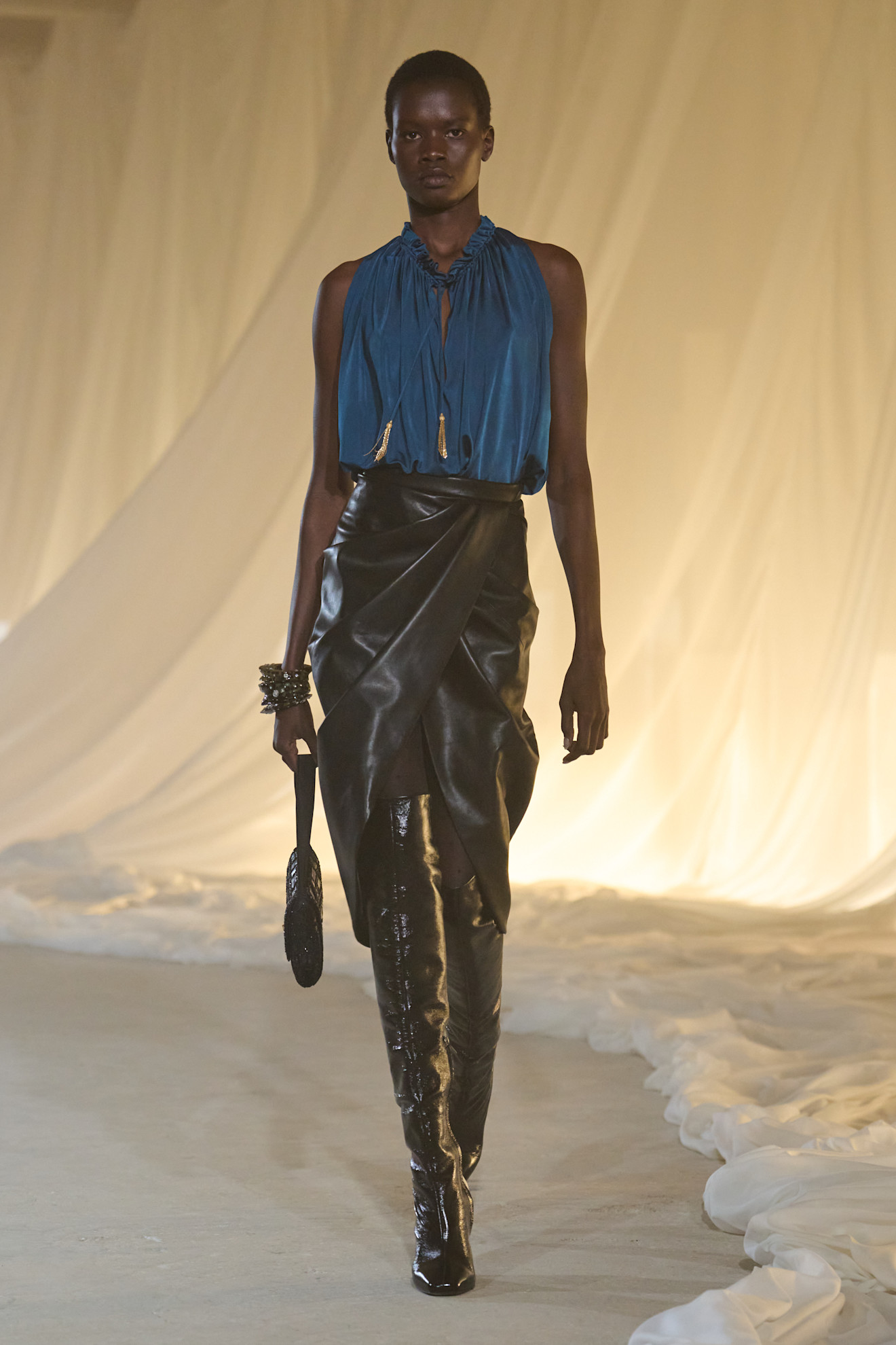 balmain runway moment