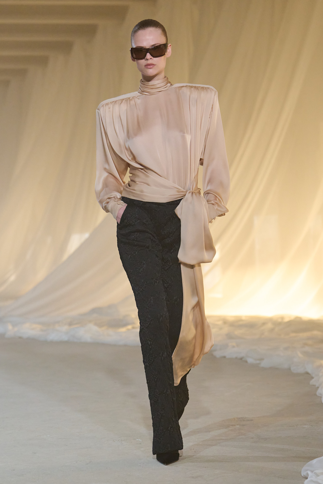 balmain runway moment