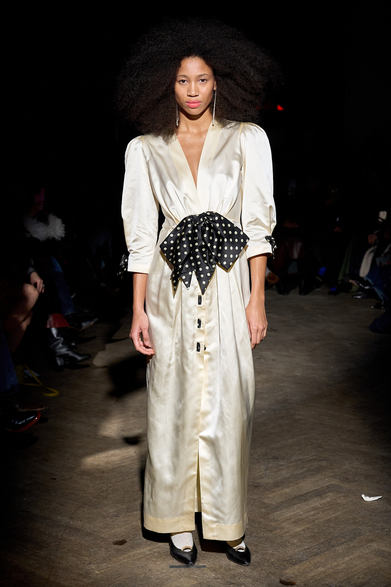 a model at caro editions f/w 26 runway show