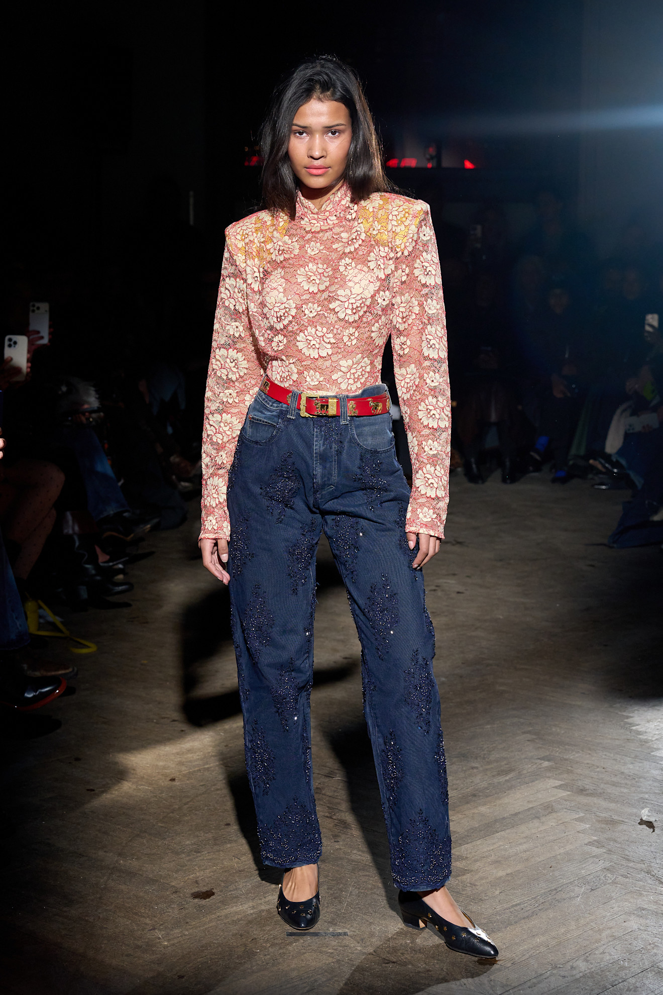 a model at caro editions f/w 26 runway show