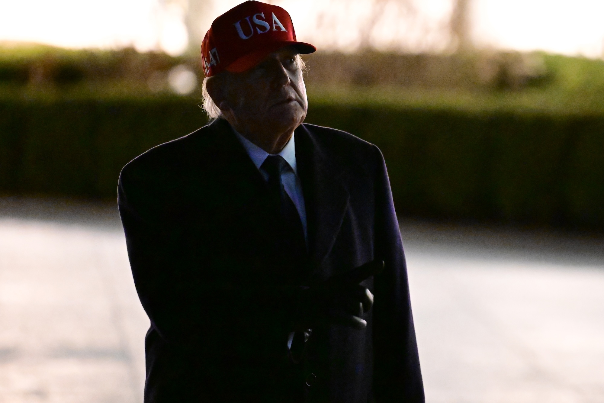 U.S. President Donald Trump returns to White House from Florida