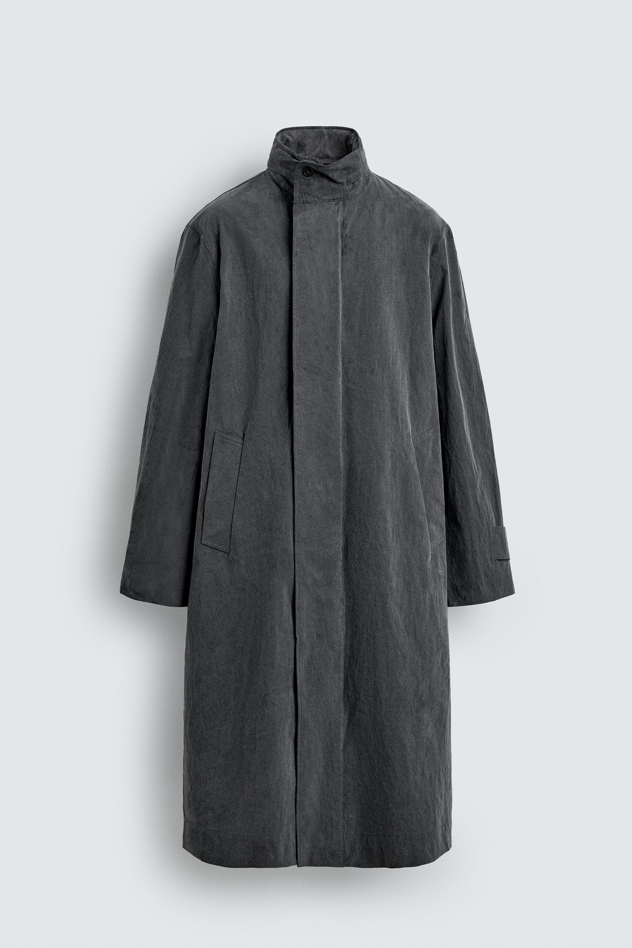 Aaron Levine X Zara Lightweight Washed Effect Trench Coat