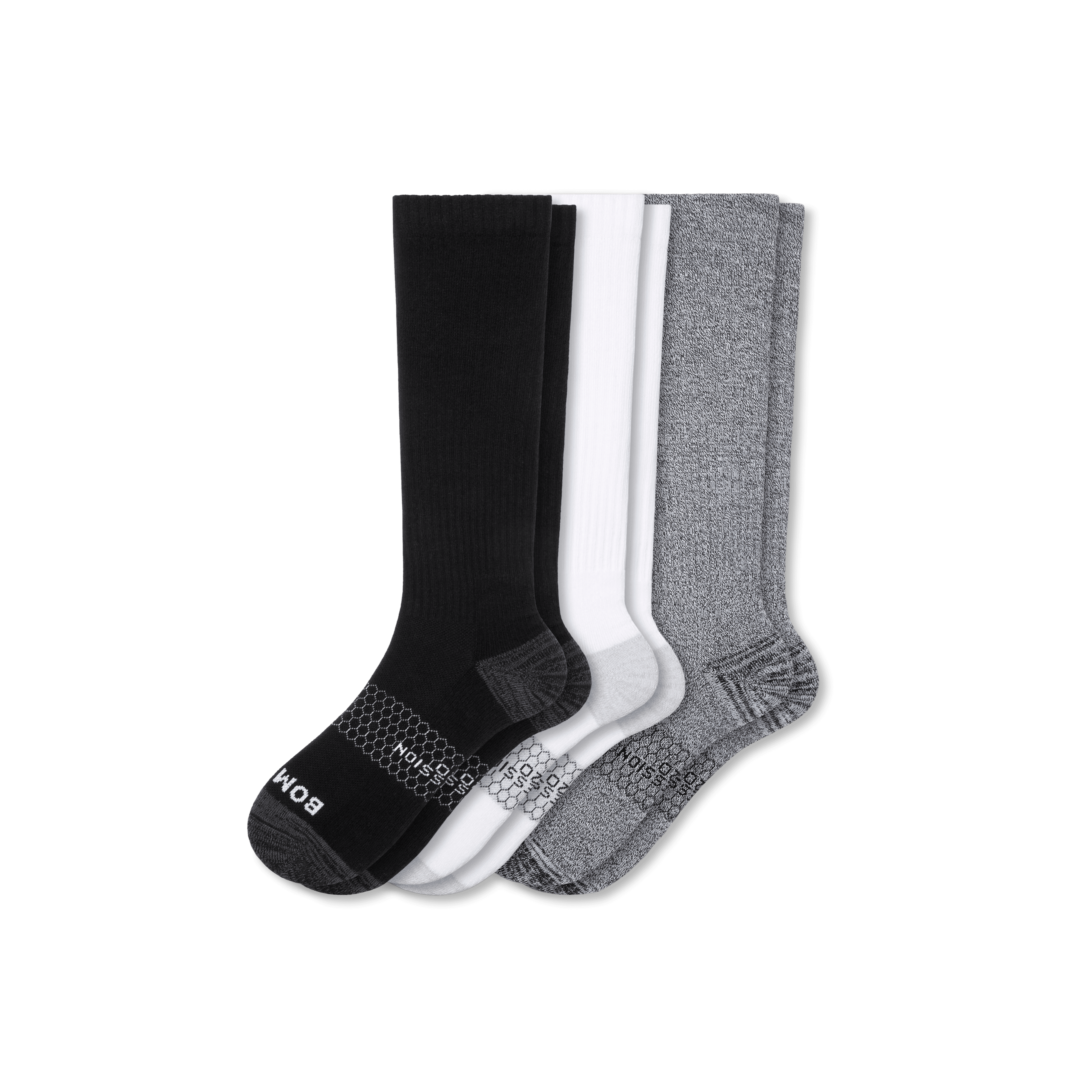 Women's Everyday Compression Knee High Sock 3-Pack (15-20mmhg)