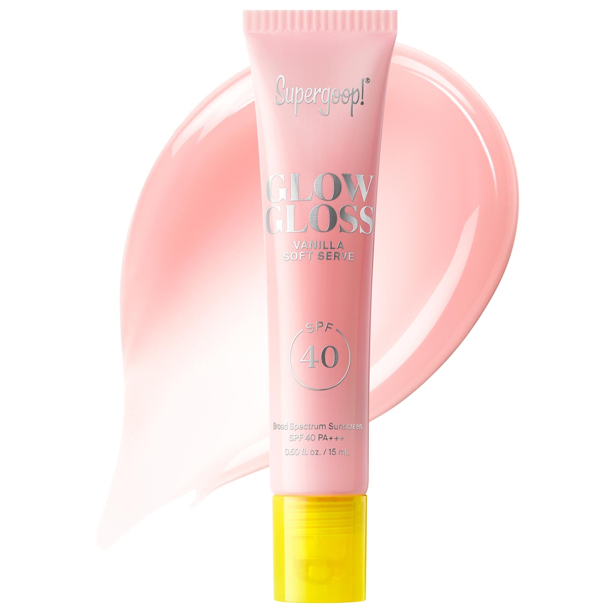 Glow Gloss Spf 40 Lip Balm With Peptides and Shea Butter - Vanilla Soft Serve