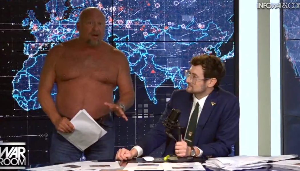 Alex Jones Strips in Rant About The Onion, InfoWars Deal