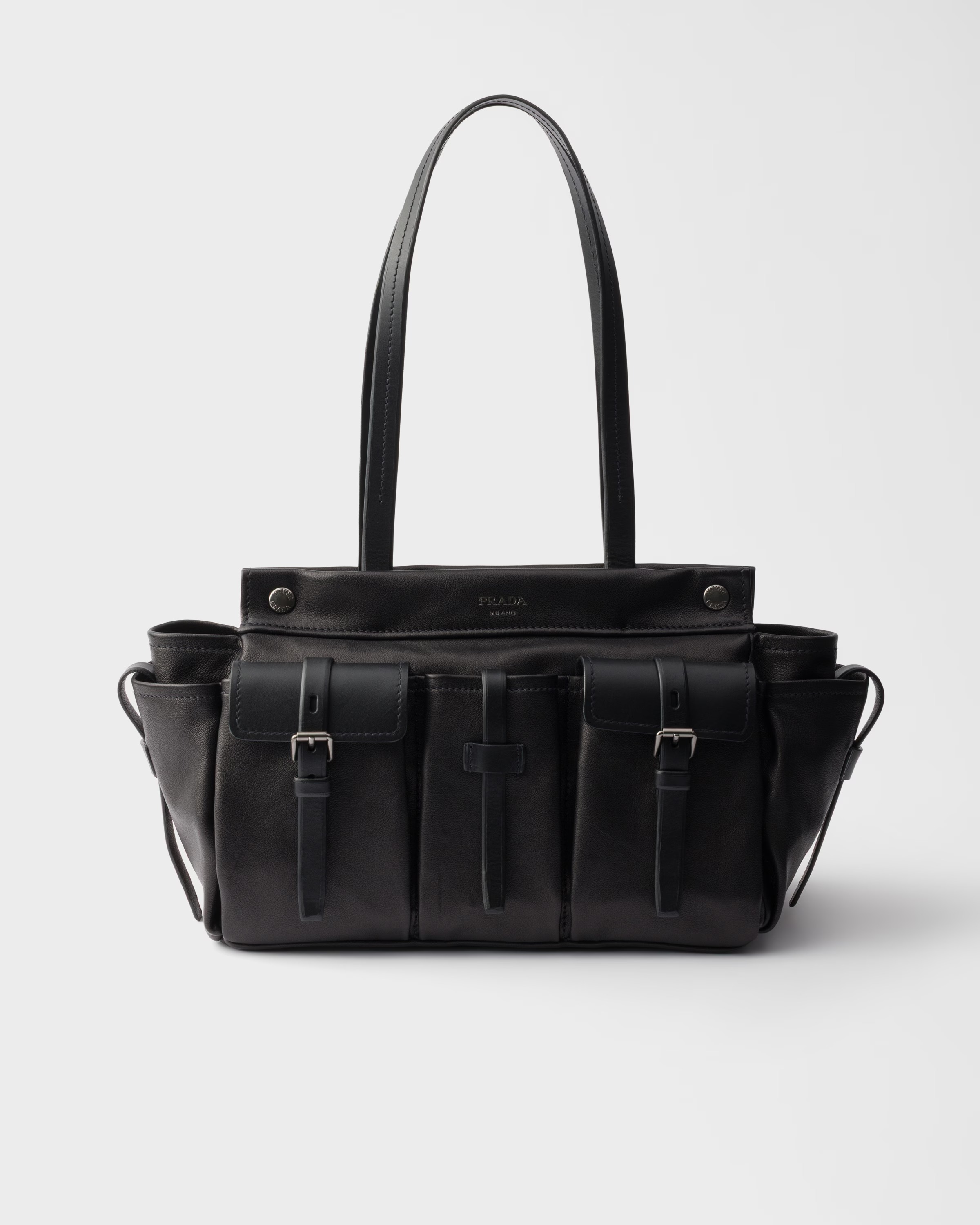 prada, Route Large Leather Tote Bag