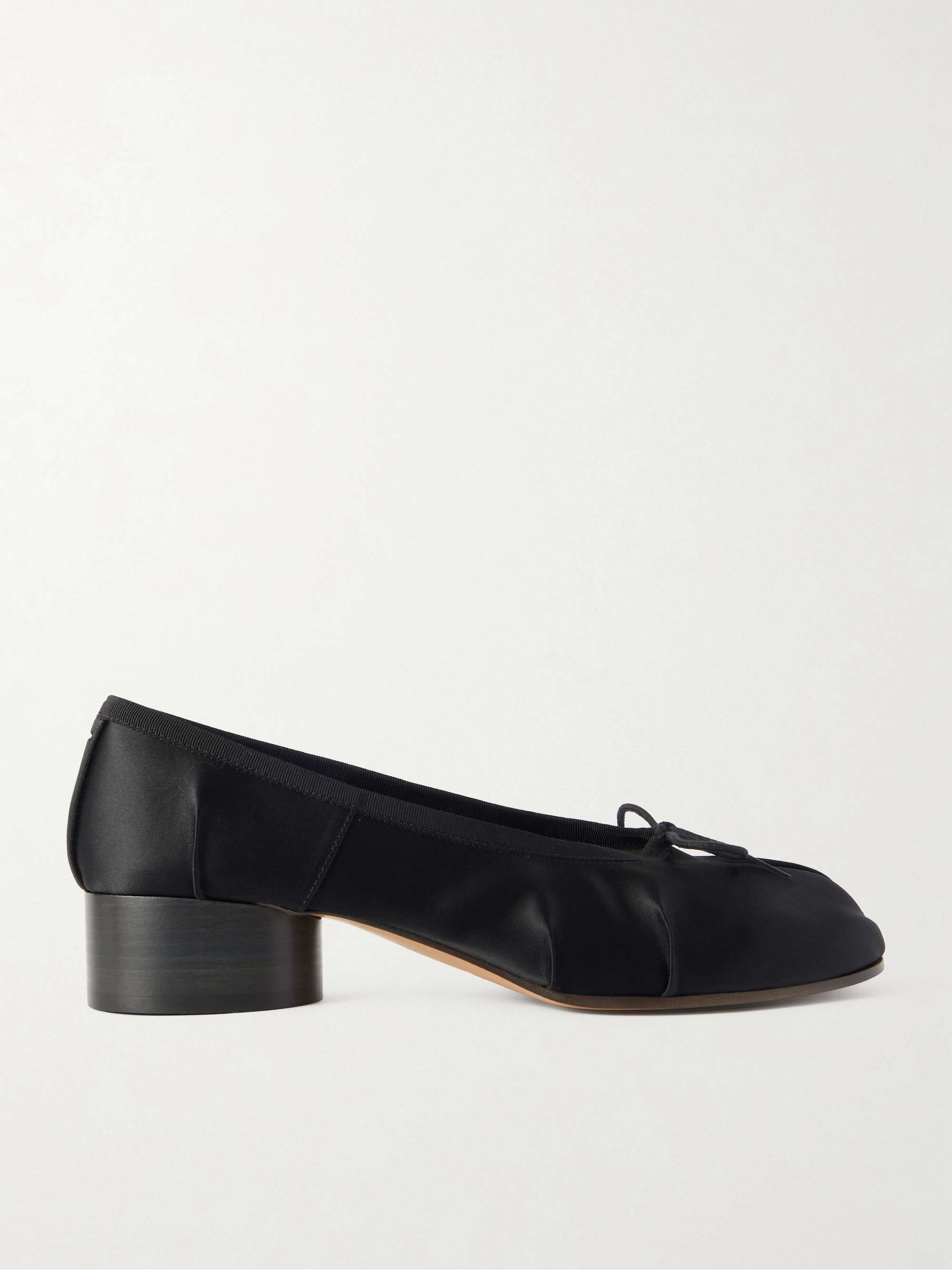 Tabi Ballerina Split-Toe Satin Pumps