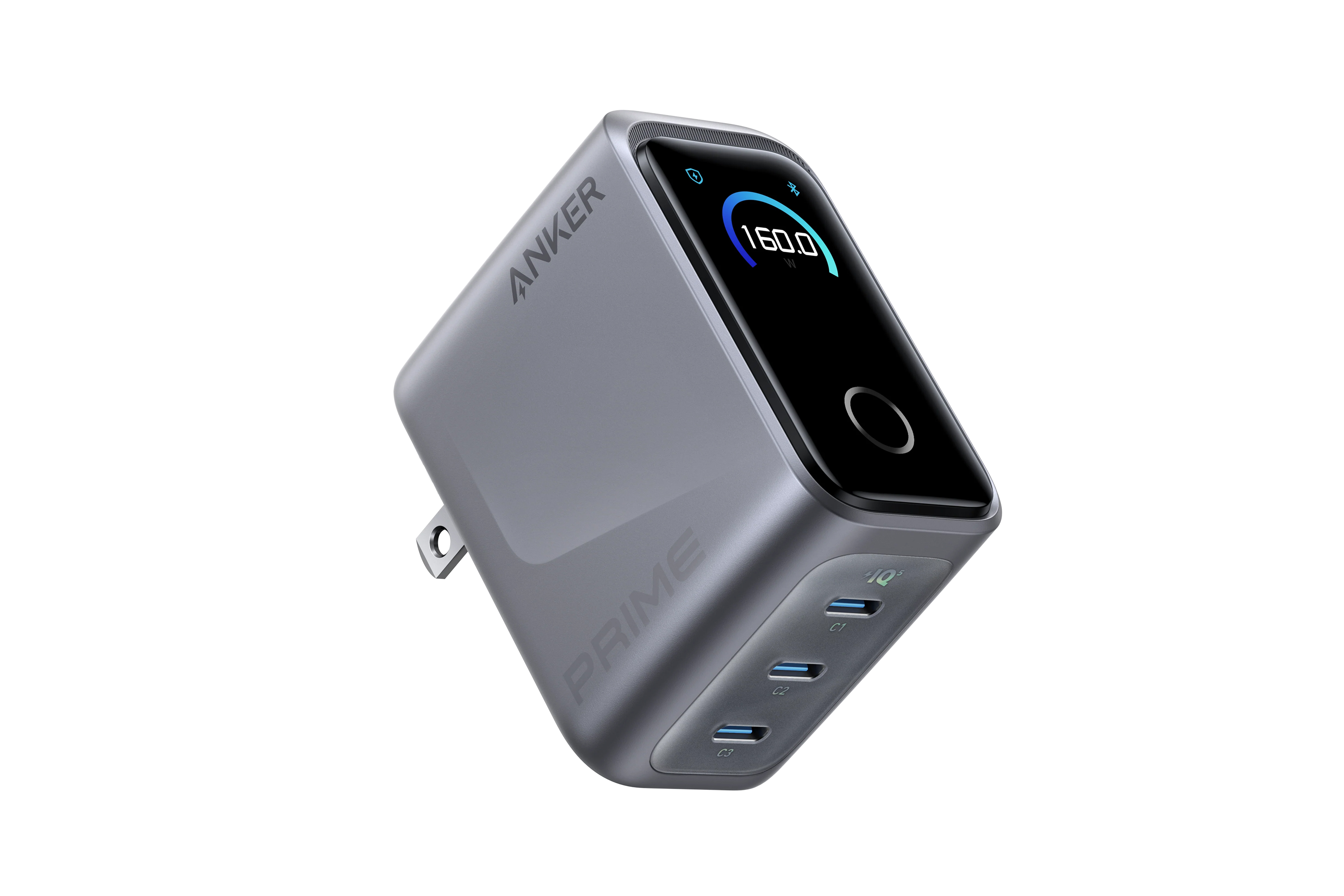 Anker Prime Charger (160W, 3 Ports, Smart Display) Press Image