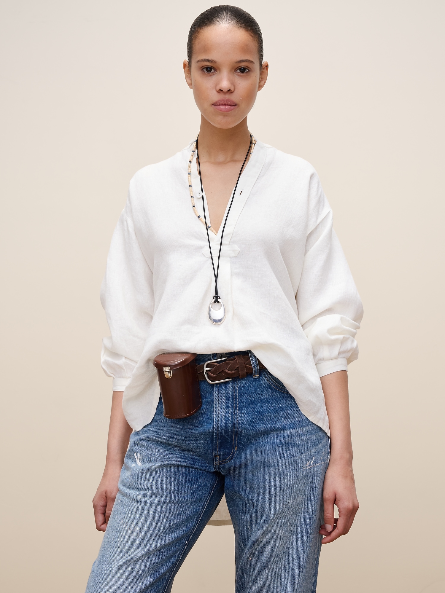 Archive Reissue Popover Shirt in Linen