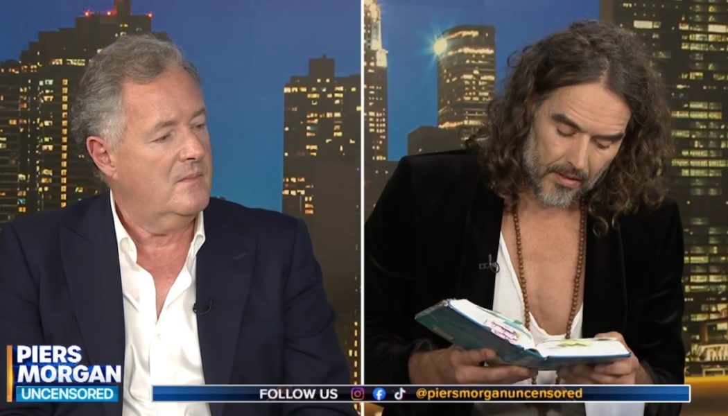 Born-Again Christian Russell Brand Struggles to Find Bible Passage