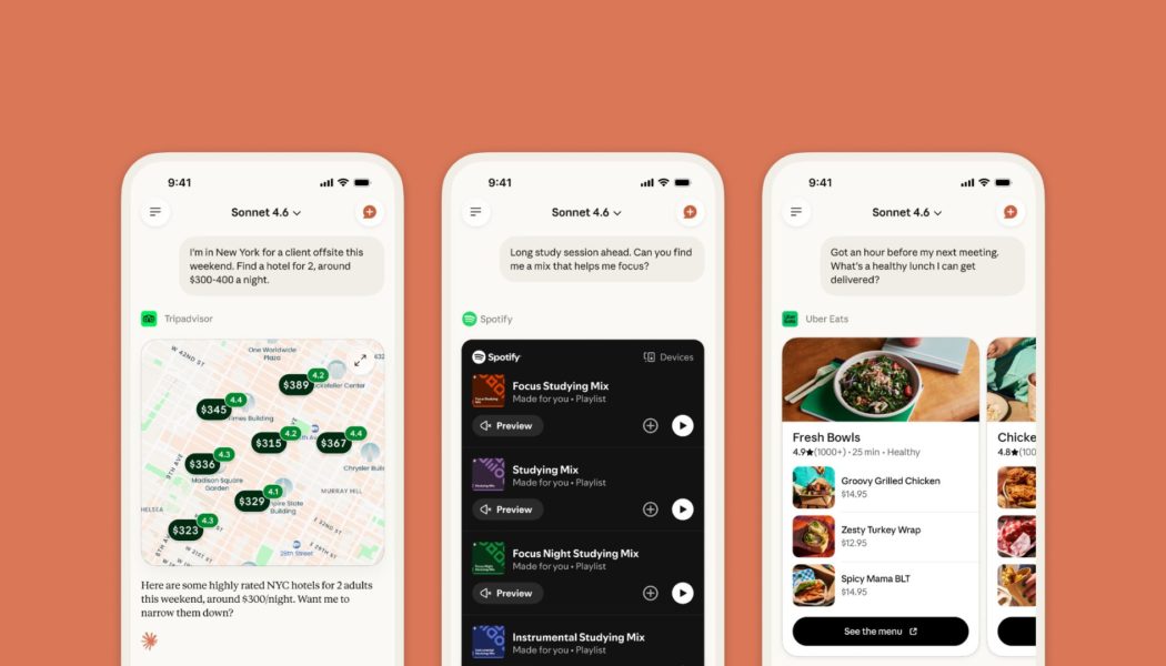 Claude is connecting directly to your personal apps like Spotify, Uber Eats, and TurboTax