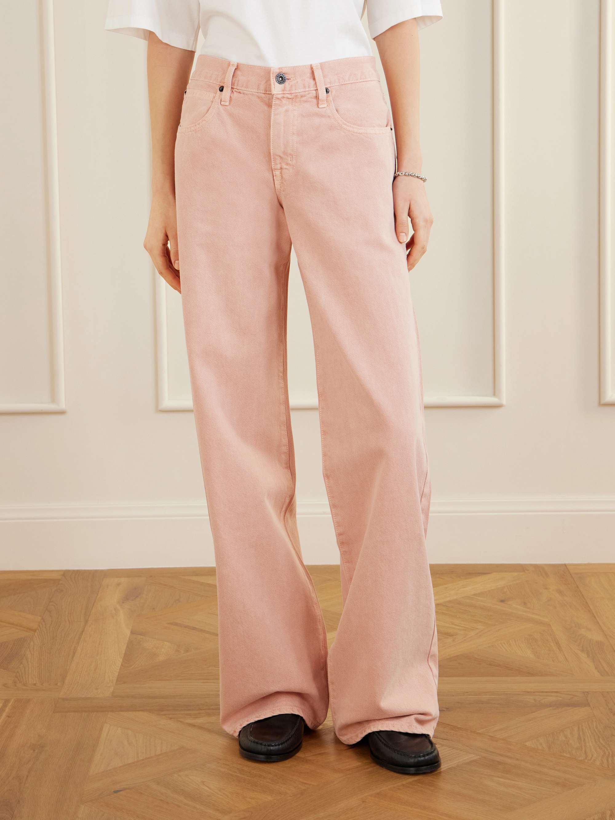 Mica Low-Rise Wide-Leg Jeans