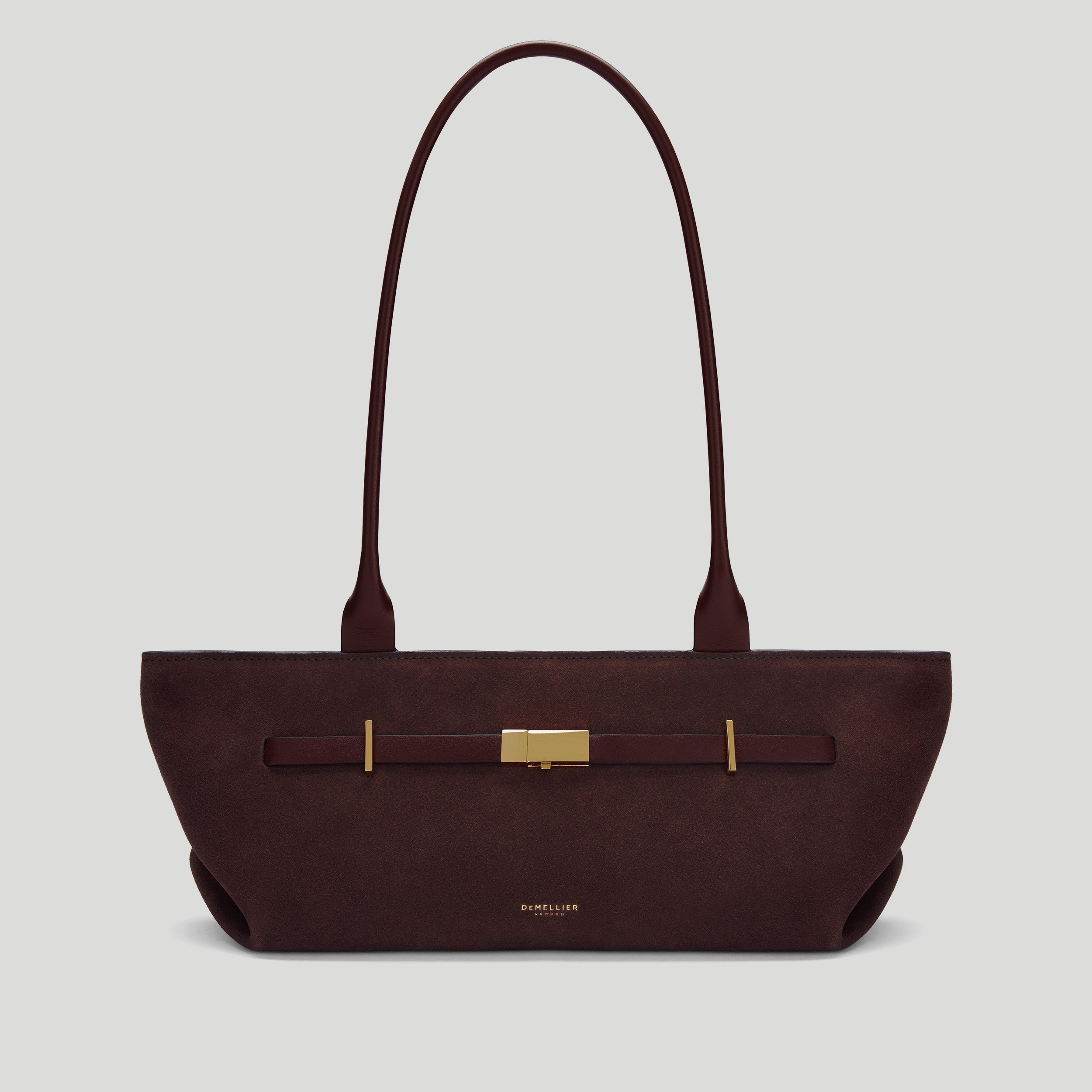 The New York Shoulder | Burgundy Suede &amp;amp; Burgundy Smooth | Demellier