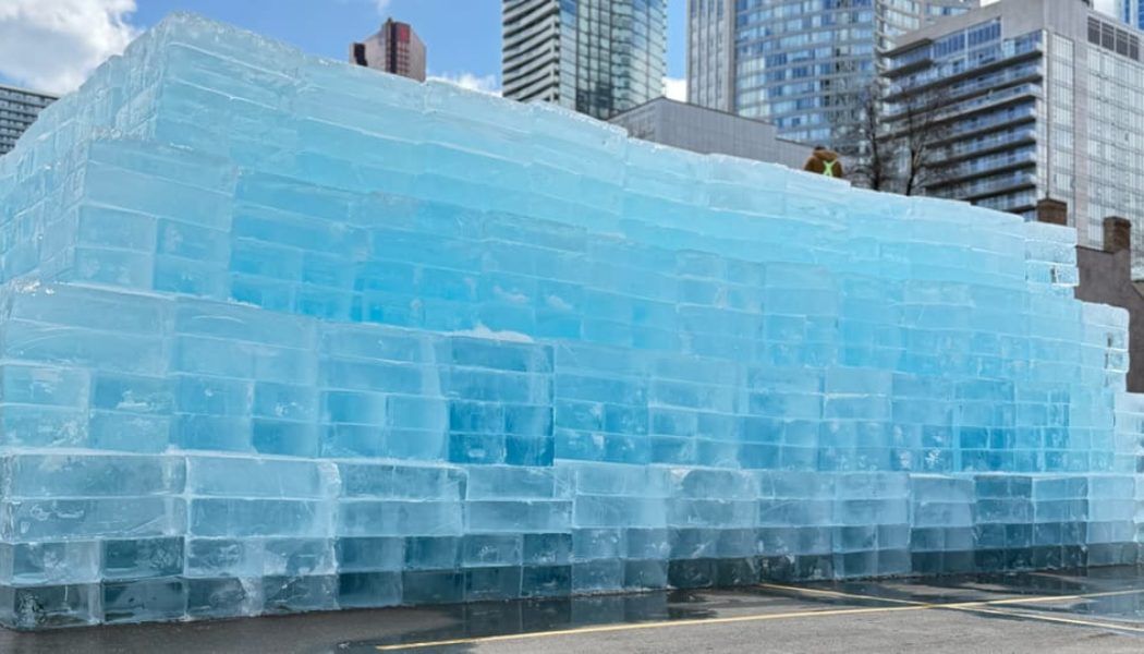 Drake's 'ICEMAN' Release Date Is at the Bottom of This Ice Sculpture in the Bond Hotel Parking Lot