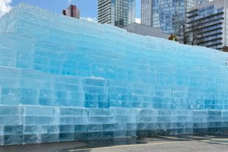 Drake's 'ICEMAN' Release Date Is at the Bottom of This Ice Sculpture in the Bond Hotel Parking Lot