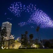 DRIFT Releases a Flock of 1000 Drones Above LACMA