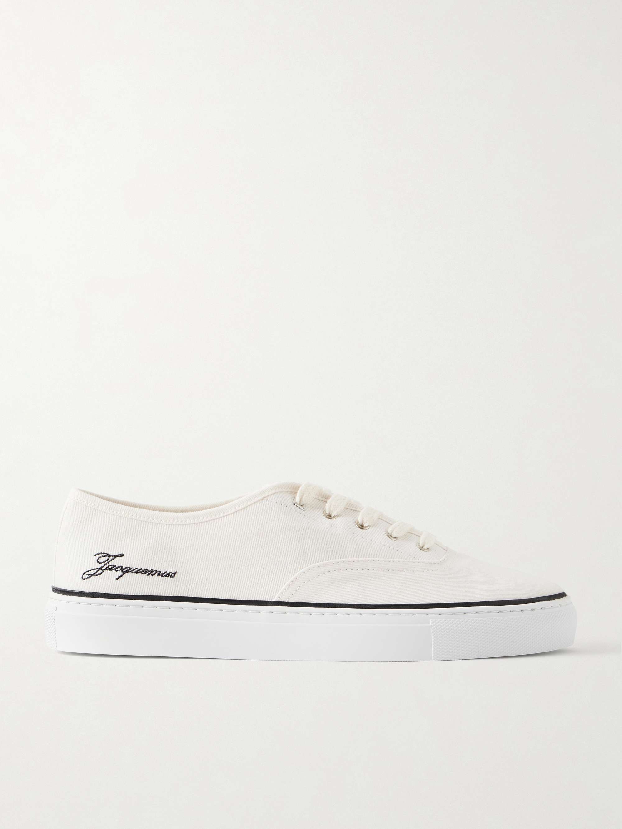 Le Fefe Embroidered Canvas Sneakers