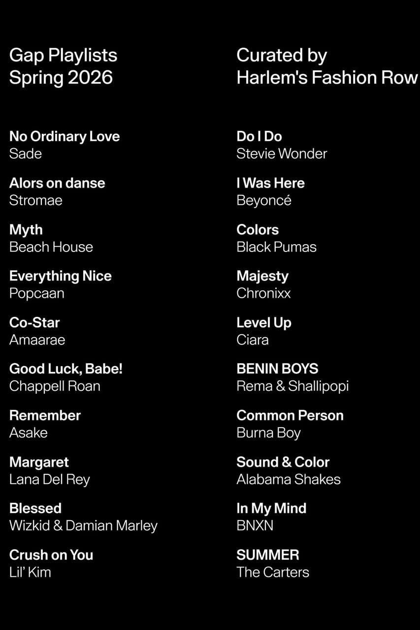 Gap Is a Real Music Fan young miko katseye denim ad campaign visual leon thomas zac posen sombr custom grammys playlist sandy liang harlem fashion council sushi club collab awake hoodie drop interview coachella hoodie house custom